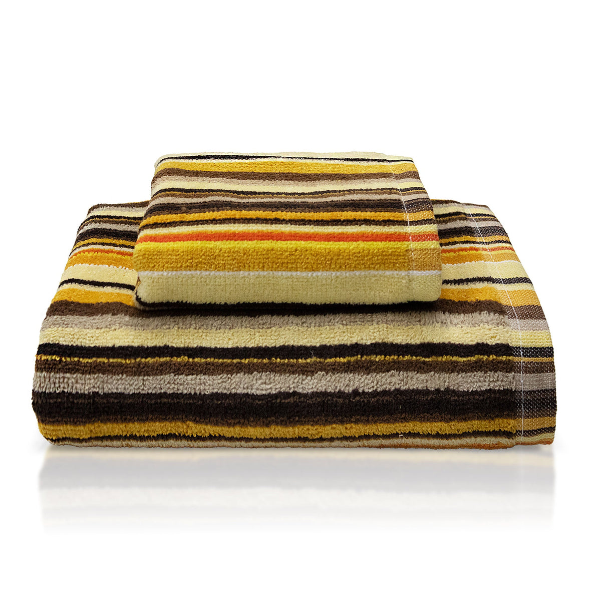 Chenille and Velvet Terry Towel Set 1+1 (Face and Guest) 7033