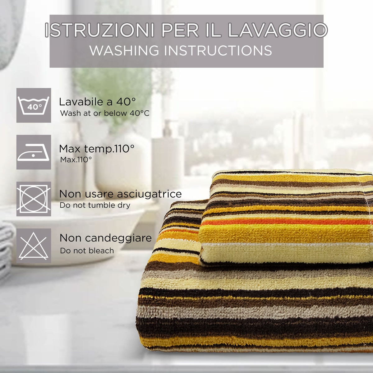 Chenille and Velvet Terry Towel Set 1+1 (Face and Guest) 7033