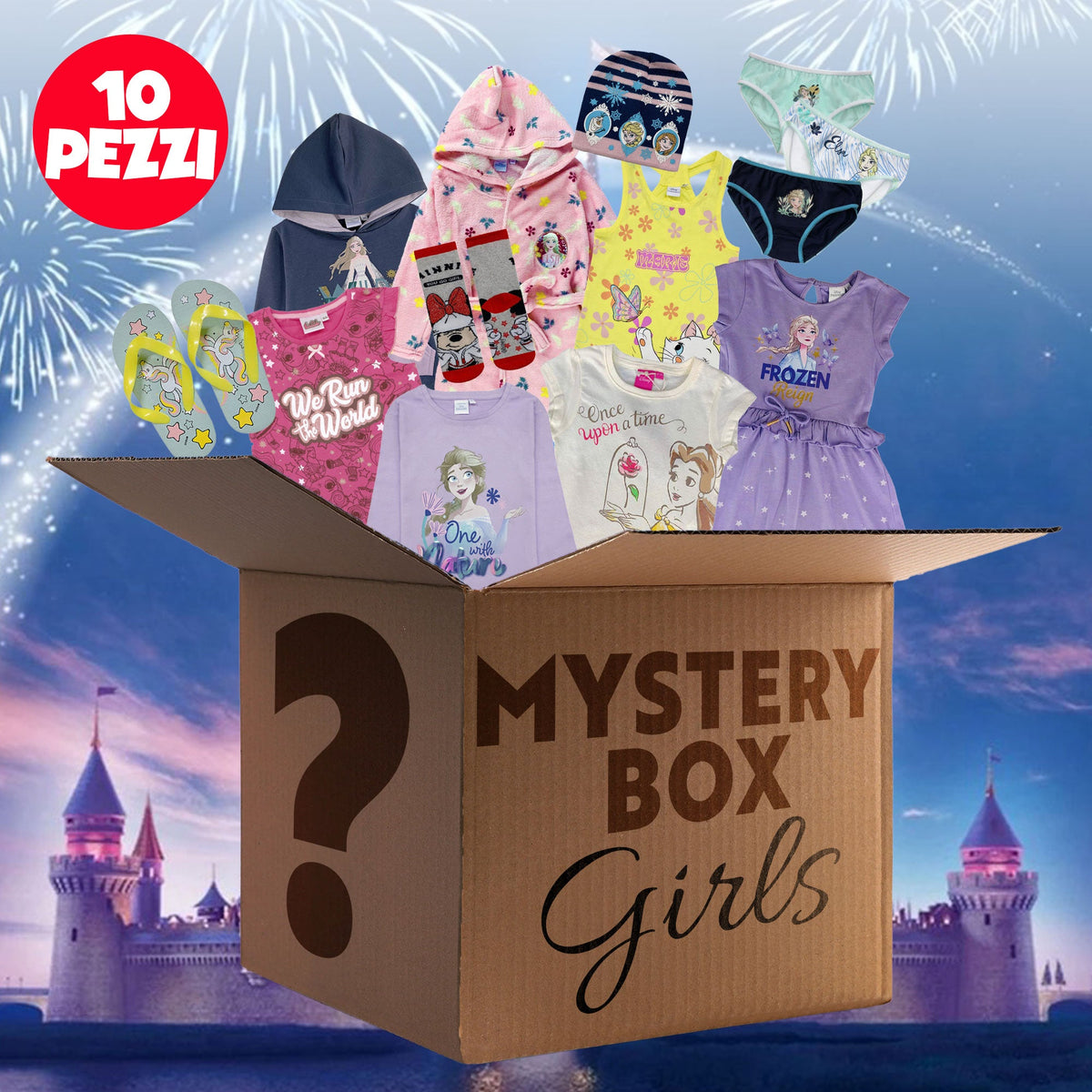 Girls' Clothing and Underwear Mystery Box 10 products value over €100