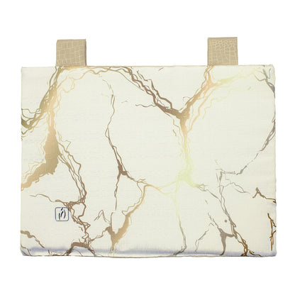 Padded kitchen oven cover, marble effect digital print, marbled 7043