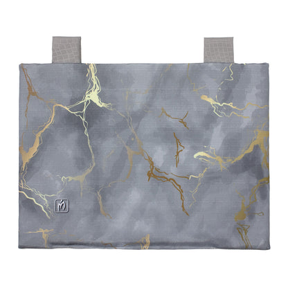 Padded kitchen oven cover, marble effect digital print, marbled 7043