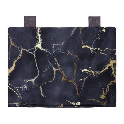 Padded kitchen oven cover, marble effect digital print, marbled 7043