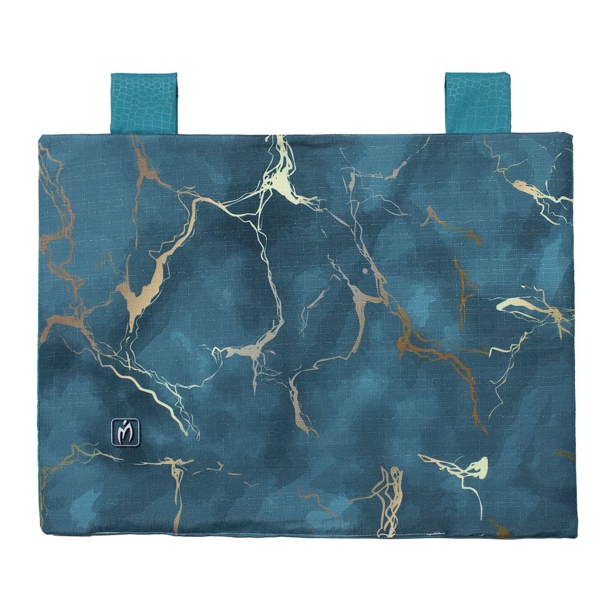 Padded kitchen oven cover, marble effect digital print, marbled 7043