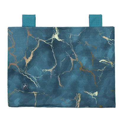 Padded kitchen oven cover, marble effect digital print, marbled 7043