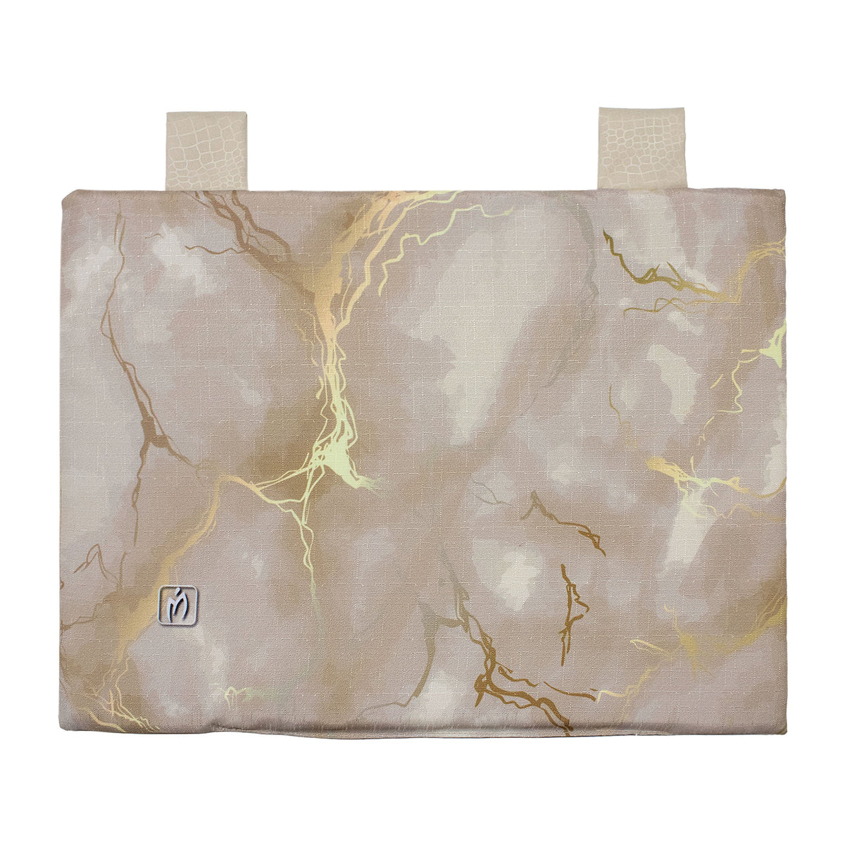Padded kitchen oven cover, marble effect digital print, marbled 7043