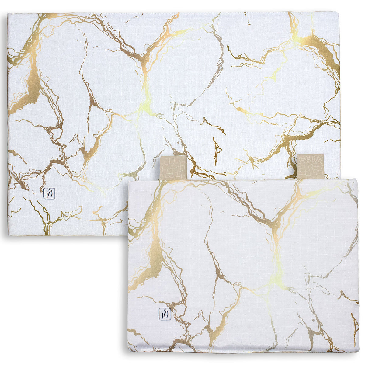 Set Copriforno e Coprifornelli cucina imbottiti effetto marmo marmorizzato 7046