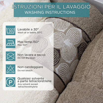Completo bagno asciugamani accappatoi set uomo donna in spugna di cotone 7048