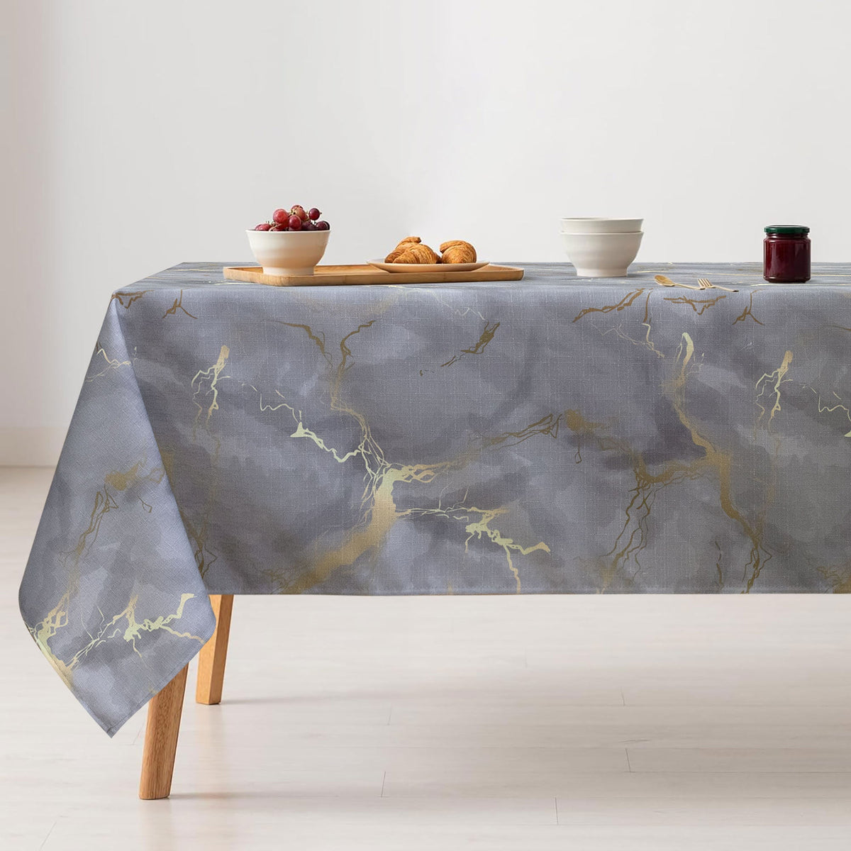 Marble effect digital print tablecloth marbled modern various sizes 7070