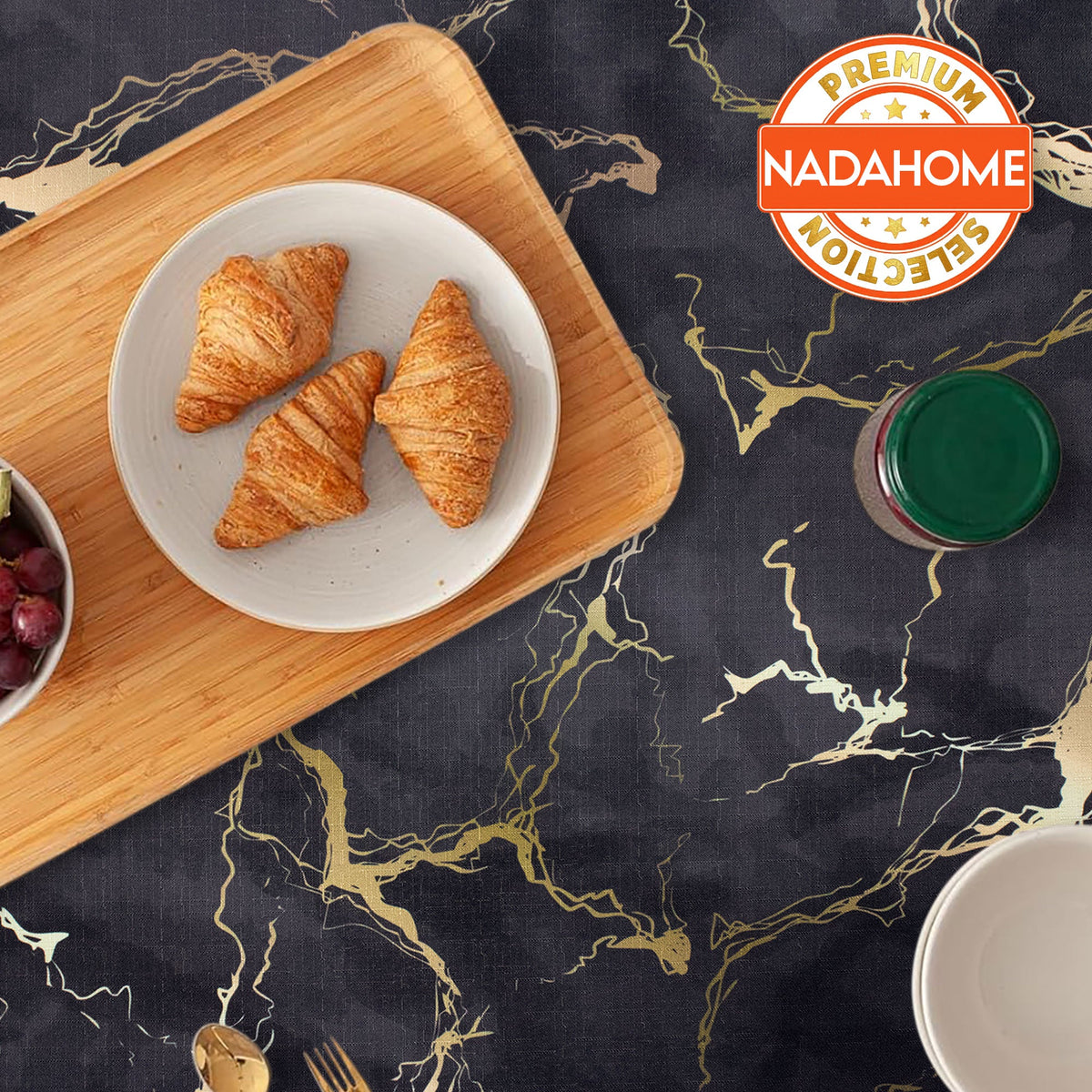 Marble effect digital print tablecloth marbled modern various sizes 7070