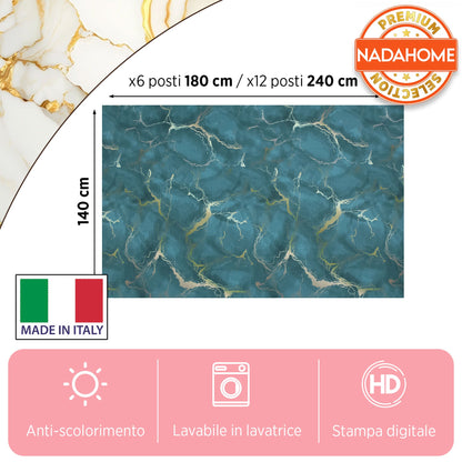 Marble effect digital print tablecloth marbled modern various sizes 7070