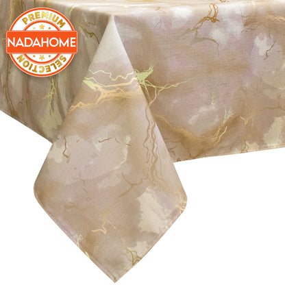 Marble effect digital print tablecloth marbled modern various sizes 7070