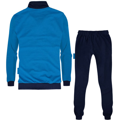 SSC Napoli long-sleeved cotton tracksuit for men with zip hoodie 7071