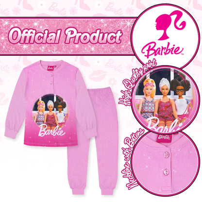 Pigiama per Bambina Barbie in Cotone Leggero a maniche lunghe 7076