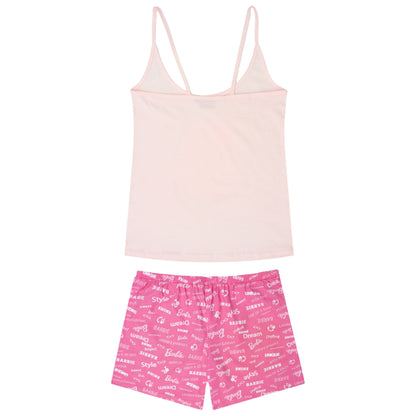 Pigiama Barbie donna ragazza estivo corto in cotone leggero 7080