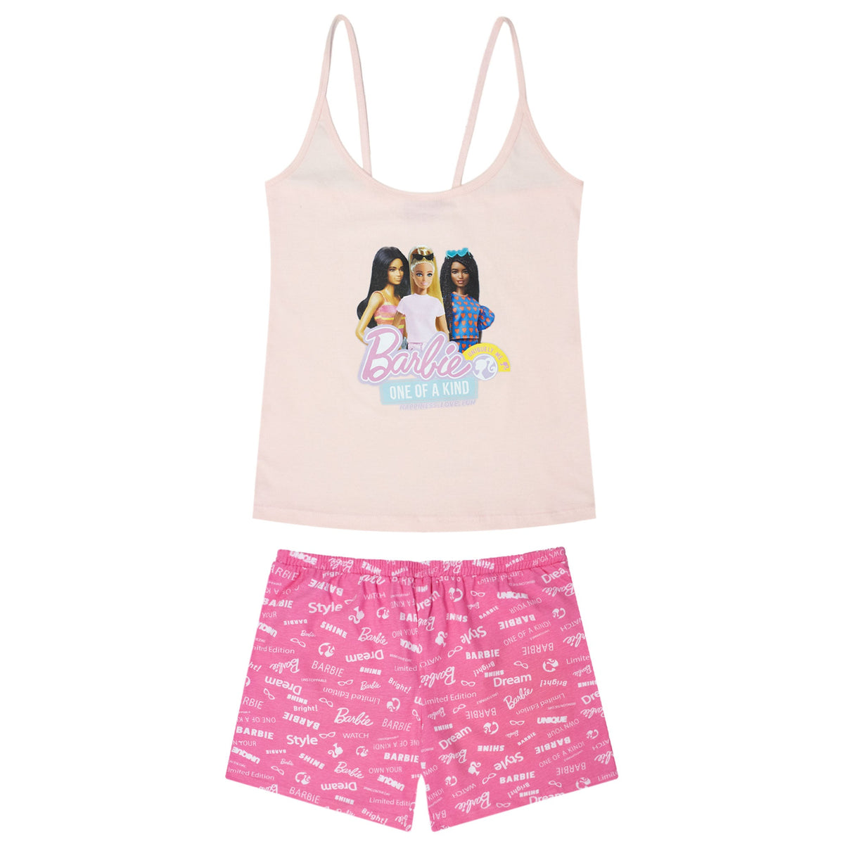 Pigiama Barbie donna ragazza estivo corto in cotone leggero 7080
