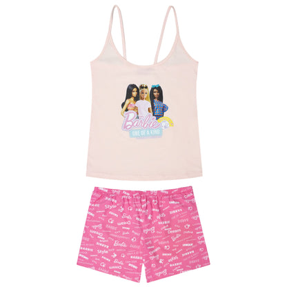 Pigiama Barbie donna ragazza estivo corto in cotone leggero 7080