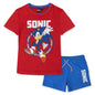 Sega Sonic The Hedgehog Kids' T-Shirt and Shorts Summer Cotton Set 7088
