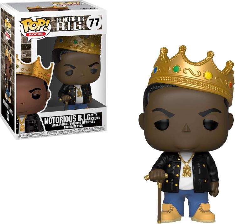 Funko Pop! Rocks – (77) Notorious B.I.G Crown Biggie – Vinyl Figur 9cm
