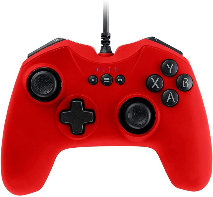 Nacon PC Gaming Controller GC-100 Rot Windows Pad 6 Tasten Computer