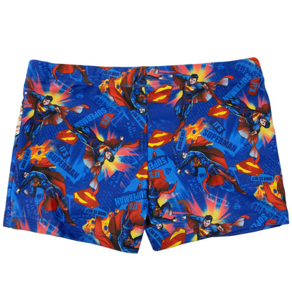 Costume bagno Superman bambino pantaloncino mare parigamba bimbo 7103