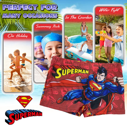 Costume bagno Superman bambino pantaloncino mare parigamba bimbo 7103