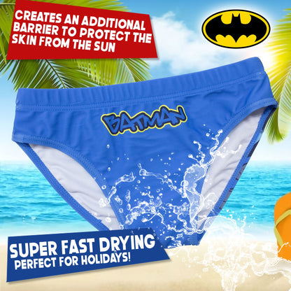 Batman swimsuit for boys, briefs, baby beachwear 7105