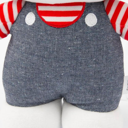 Hello Kitty Plüschtier Jeans-Strampler Blau 30Cm Weiches Sammlerstück Plüschtier Plh1077
