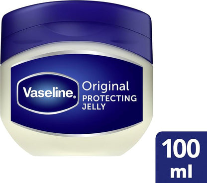 Vaseline Original Hautschutzcreme für trockene Haut, Schmiergelatine, 100 ml