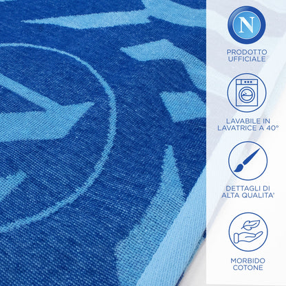 Telo mare SSC Napoli in spugna di cotone 90x170cm Prodotto Ufficiale 7119