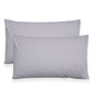 Coppia federe cuscini letto in cotone Copricuscini guanciale in tinta unita 7127