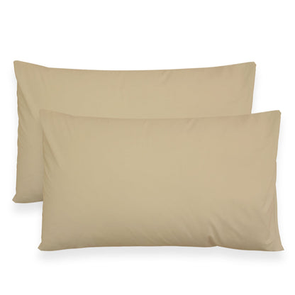 Coppia federe cuscini letto in cotone Copricuscini guanciale in tinta unita 7127