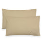 Coppia federe cuscini letto in cotone Copricuscini guanciale in tinta unita 7127