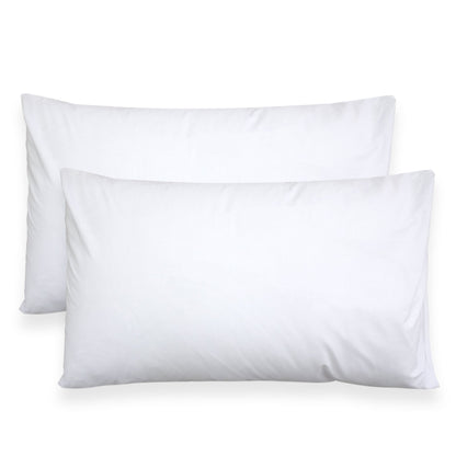 Coppia federe cuscini letto in cotone Copricuscini guanciale in tinta unita 7127