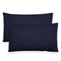 Coppia federe cuscini letto in cotone Copricuscini guanciale in tinta unita 7127