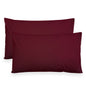 Coppia federe cuscini letto in cotone Copricuscini guanciale in tinta unita 7127