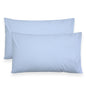 Coppia federe cuscini letto in cotone Copricuscini guanciale in tinta unita 7127