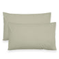 Coppia federe cuscini letto in cotone Copricuscini guanciale in tinta unita 7127