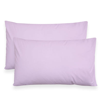 Coppia federe cuscini letto in cotone Copricuscini guanciale in tinta unita 7127