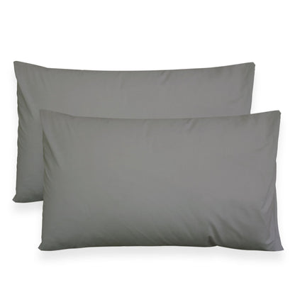 Coppia federe cuscini letto in cotone Copricuscini guanciale in tinta unita 7127