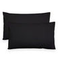 Coppia federe cuscini letto in cotone Copricuscini guanciale in tinta unita 7127