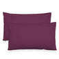 Coppia federe cuscini letto in cotone Copricuscini guanciale in tinta unita 7127