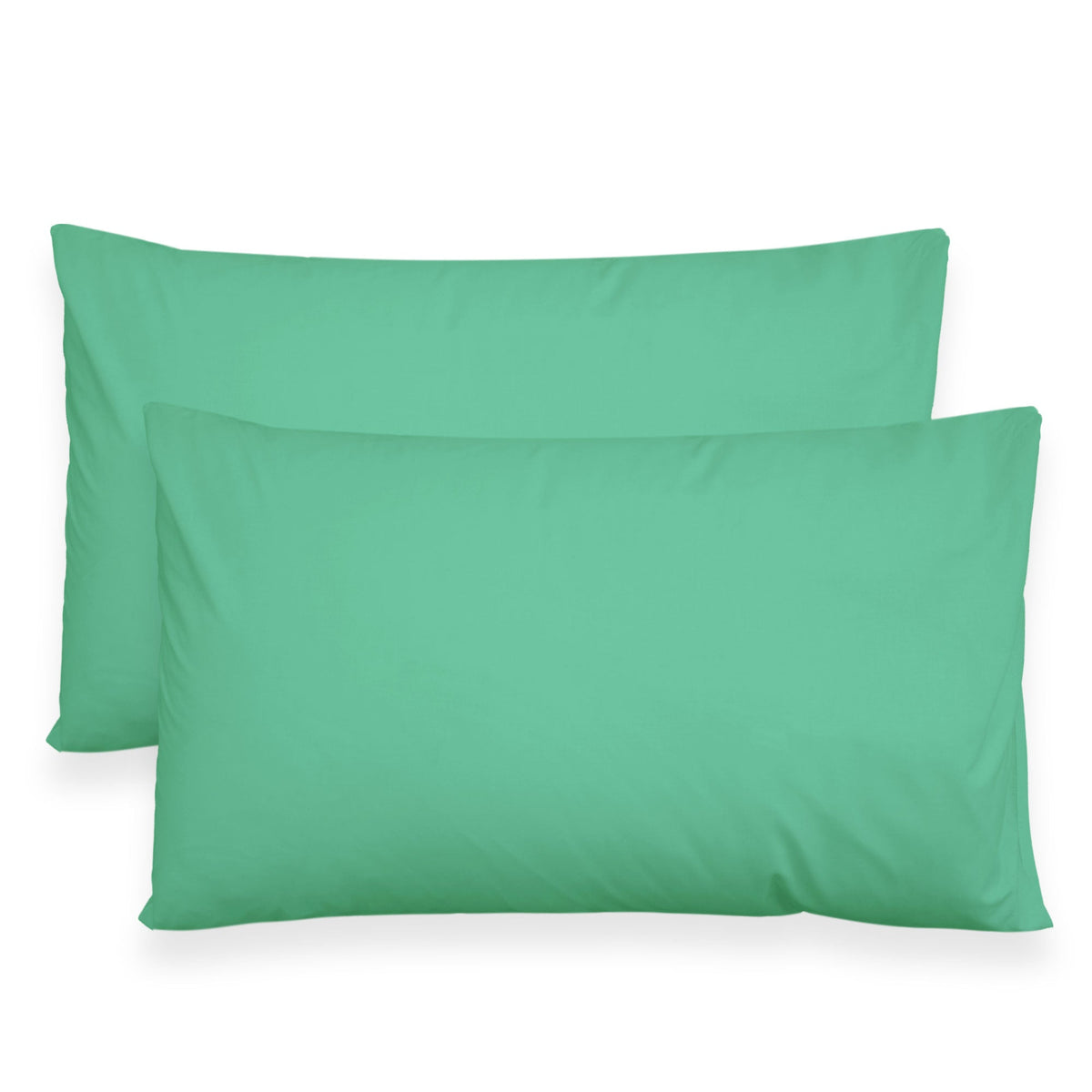 Coppia federe cuscini letto in cotone Copricuscini guanciale in tinta unita 7127