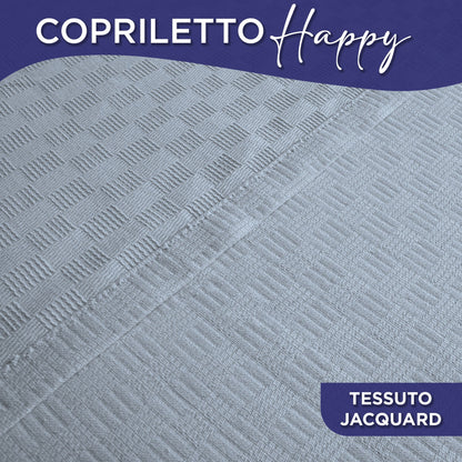 Lightweight cotton piqué bedspread, spring/summer, various sizes 7129