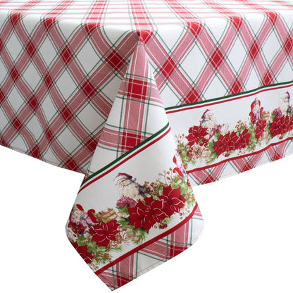 Tovaglia Natalizia in Rasatello Made in Italy Decoro Natale varie misure 7132