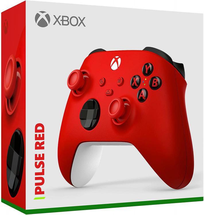 Controller Microsoft Xbox Serie X/S Pulse Red Pad Wireless One Rosso