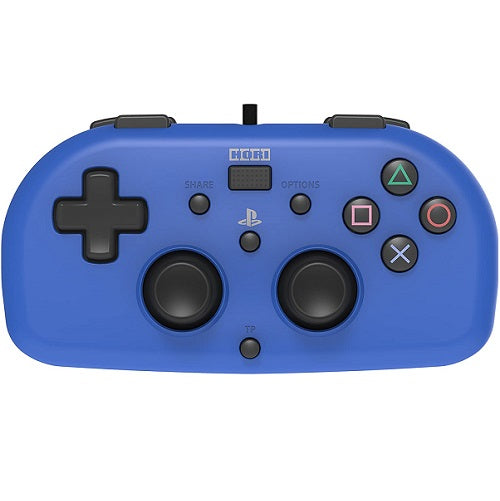 Hori Minipad PS4 kabelgebundener Controller offizieller PlayStation 4 Controller blau