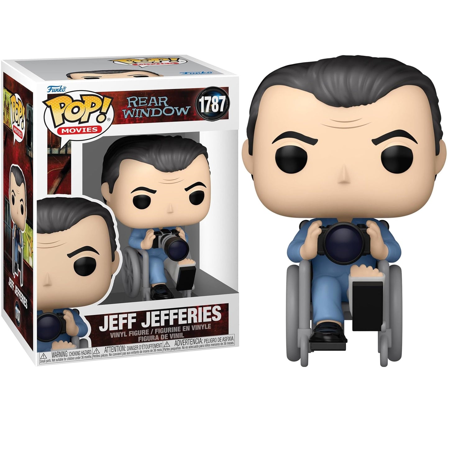 Funko Pop! Movies Hitchcock Das Fenster zum Hof – (1787) Jeff Jefferies Figur 9cm