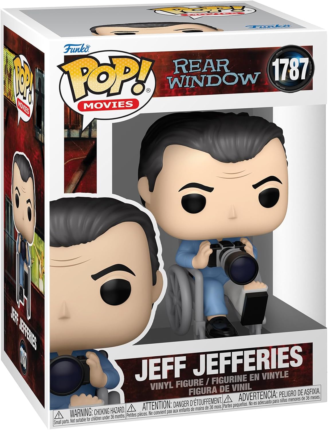 Funko Pop! Movies Hitchcock Das Fenster zum Hof – (1787) Jeff Jefferies Figur 9cm