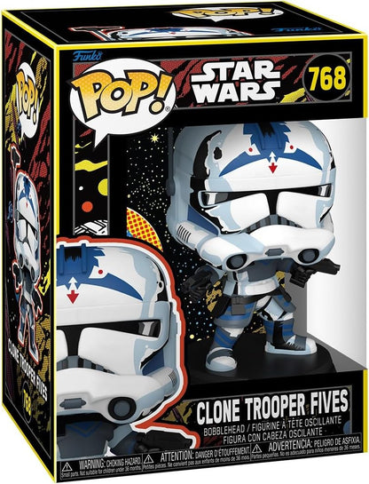 Funko Pop! Movies - Star Wars (768) Clone Trooper Fives (Retro) Vinyl Figur 9cm