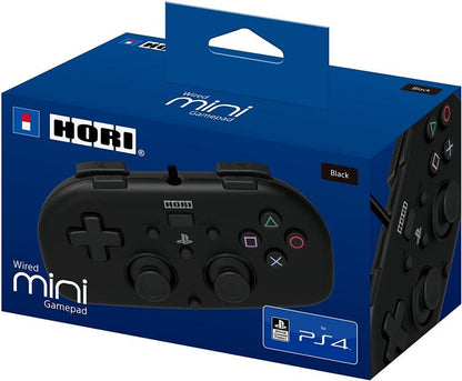 Hori Minipad PS4 kabelgebunden, Schwarz, Offizieller PlayStation 4 Controller